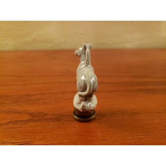 African Zebra Lamp Finial Shade Topper Ceramic Wade England Vintage - Picture 3 of 5